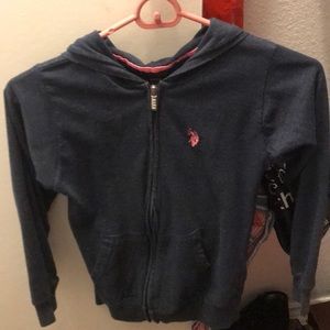u.s polo assn. zip up sweater